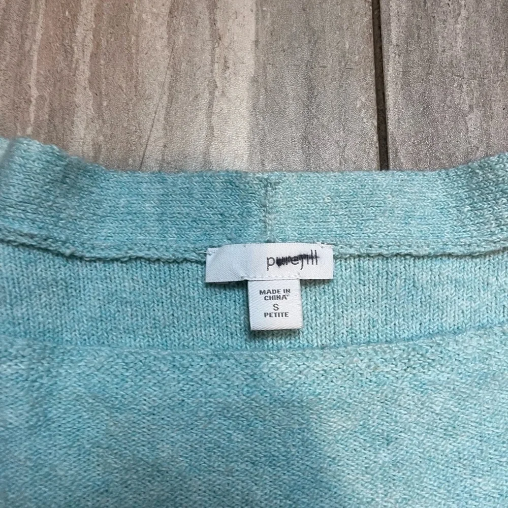 J.Jill Womens Light Blue Wide Sleeve Sweater Size Small